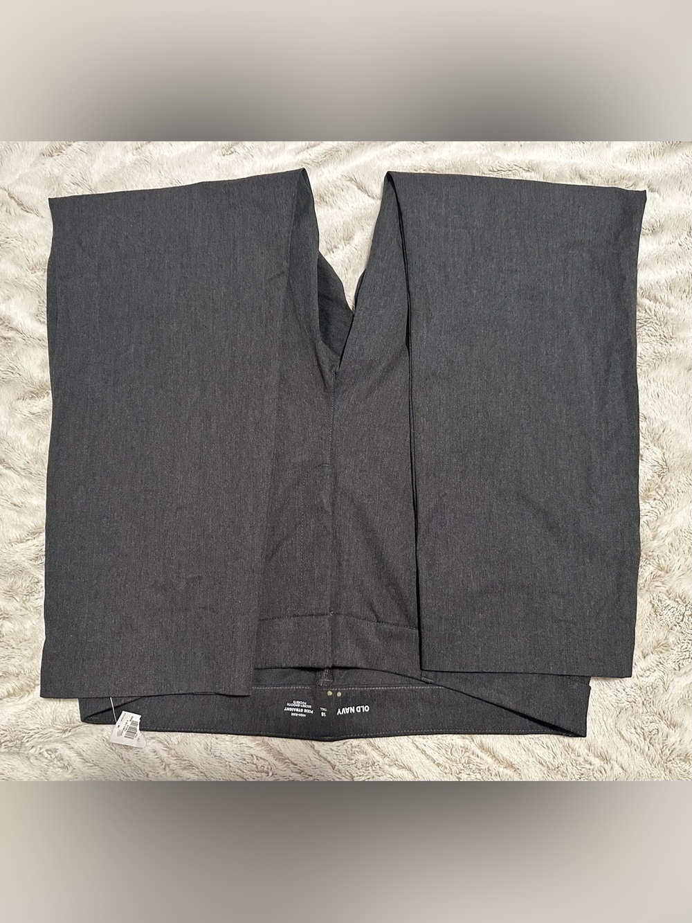 Old Navy High-Waisted Dark Heather Gray Pixie Straight Pants - Picture 14 of 16